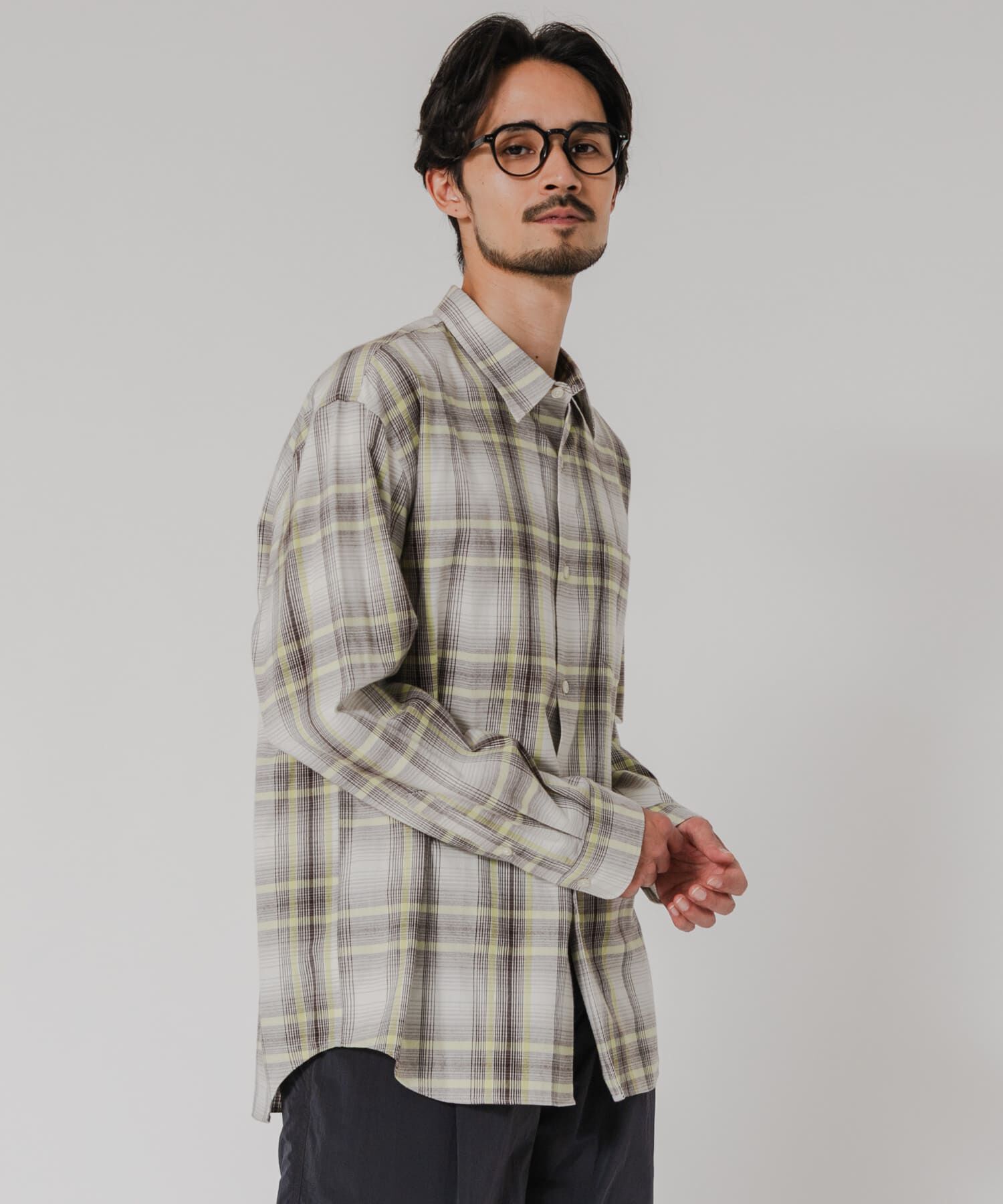 URBAN RESEARCH「『別注』OUTDOOR EXCHANGE&times;URBAN RESEARCH　シャギーチェックシャツ」|シャツ・ブラウス|