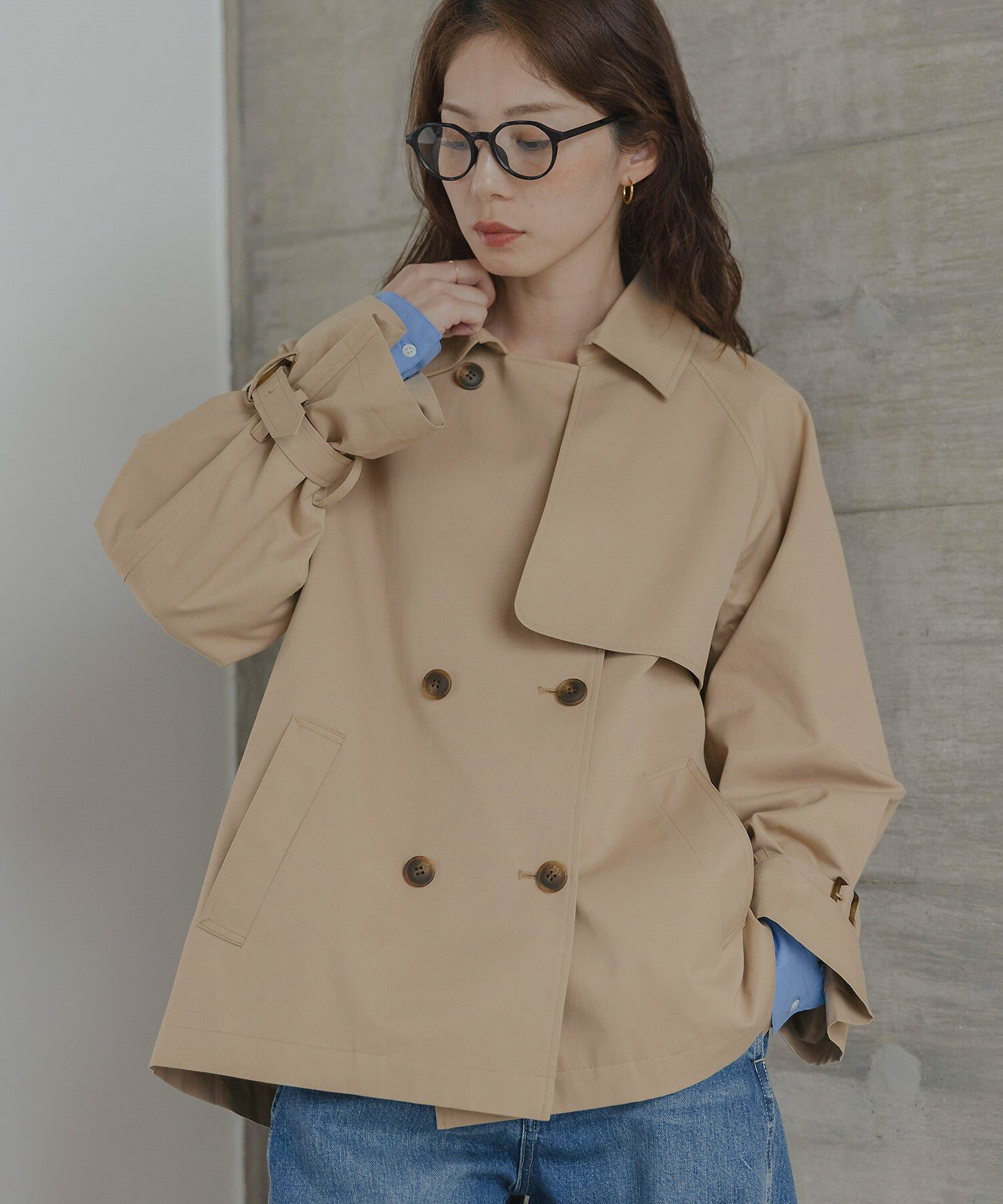 Sonny Label 「撥水ショートトレンチコート」|トレンチコート|