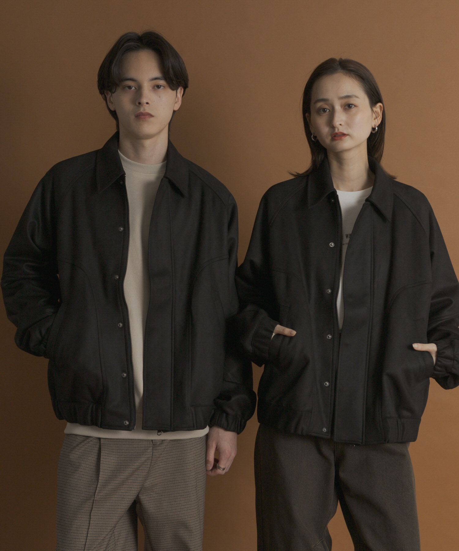 SENSE OF PLACE by URBAN RESEARCH「『ユニセックス』ツイルスエードタッチZIPブルゾン」|ブルゾン・スタジャン|