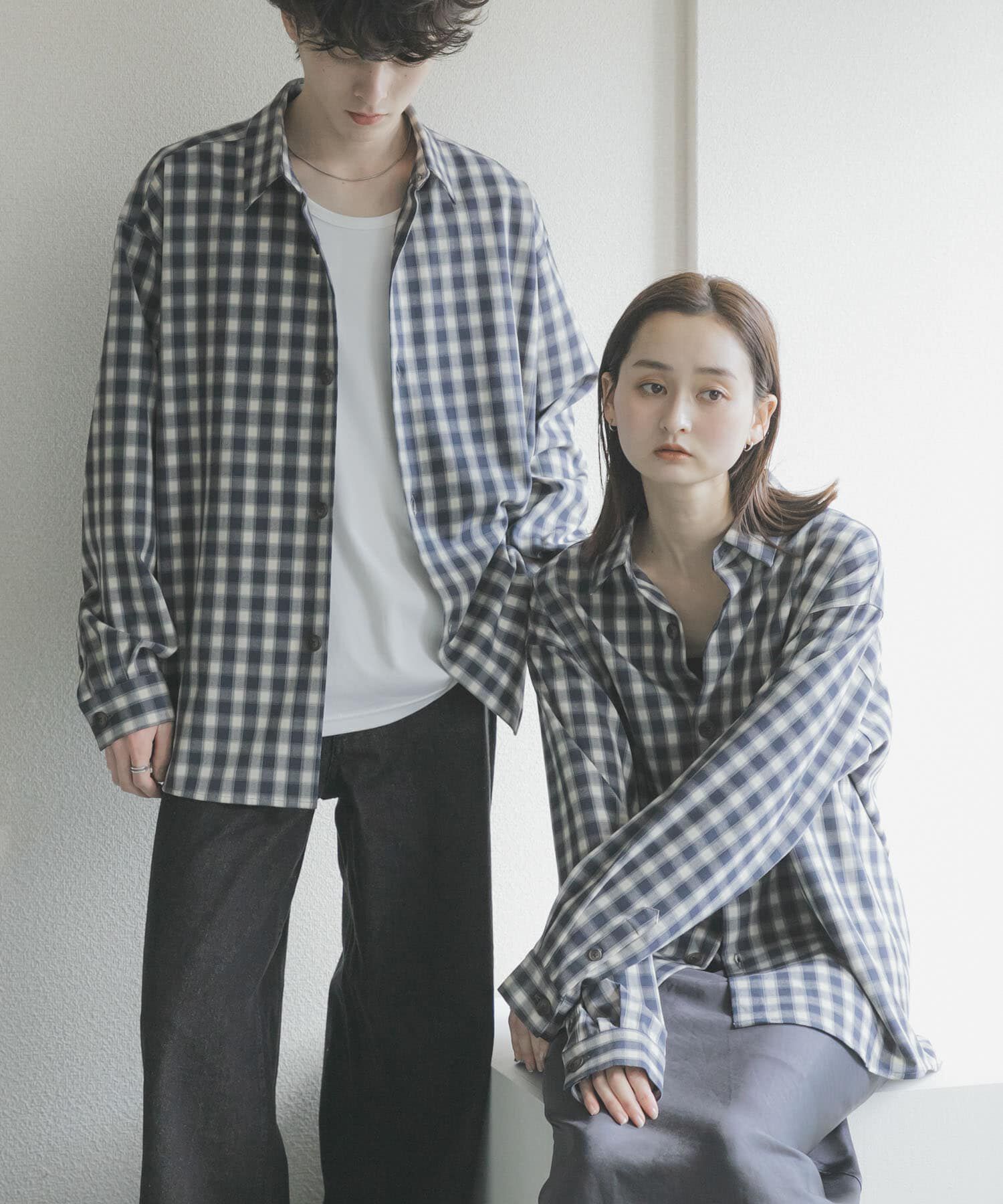SENSE OF PLACE by URBAN RESEARCH「『ユニセックス』『イージーケア』カラールーズシャツ」|シャツ・ブラウス|