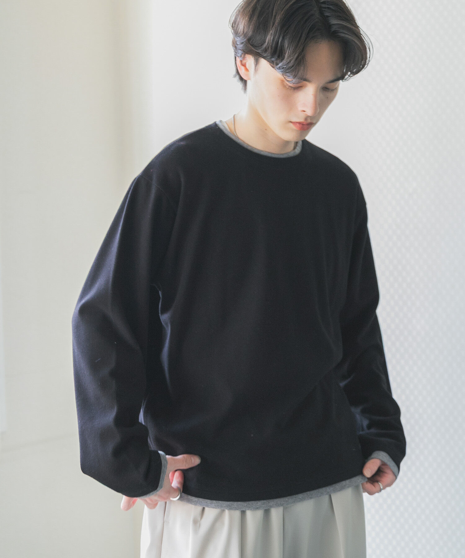 SENSE OF PLACE by URBAN RESEARCH「フェイクレイヤードロングTシャツ」|Tシャツ・カットソー|