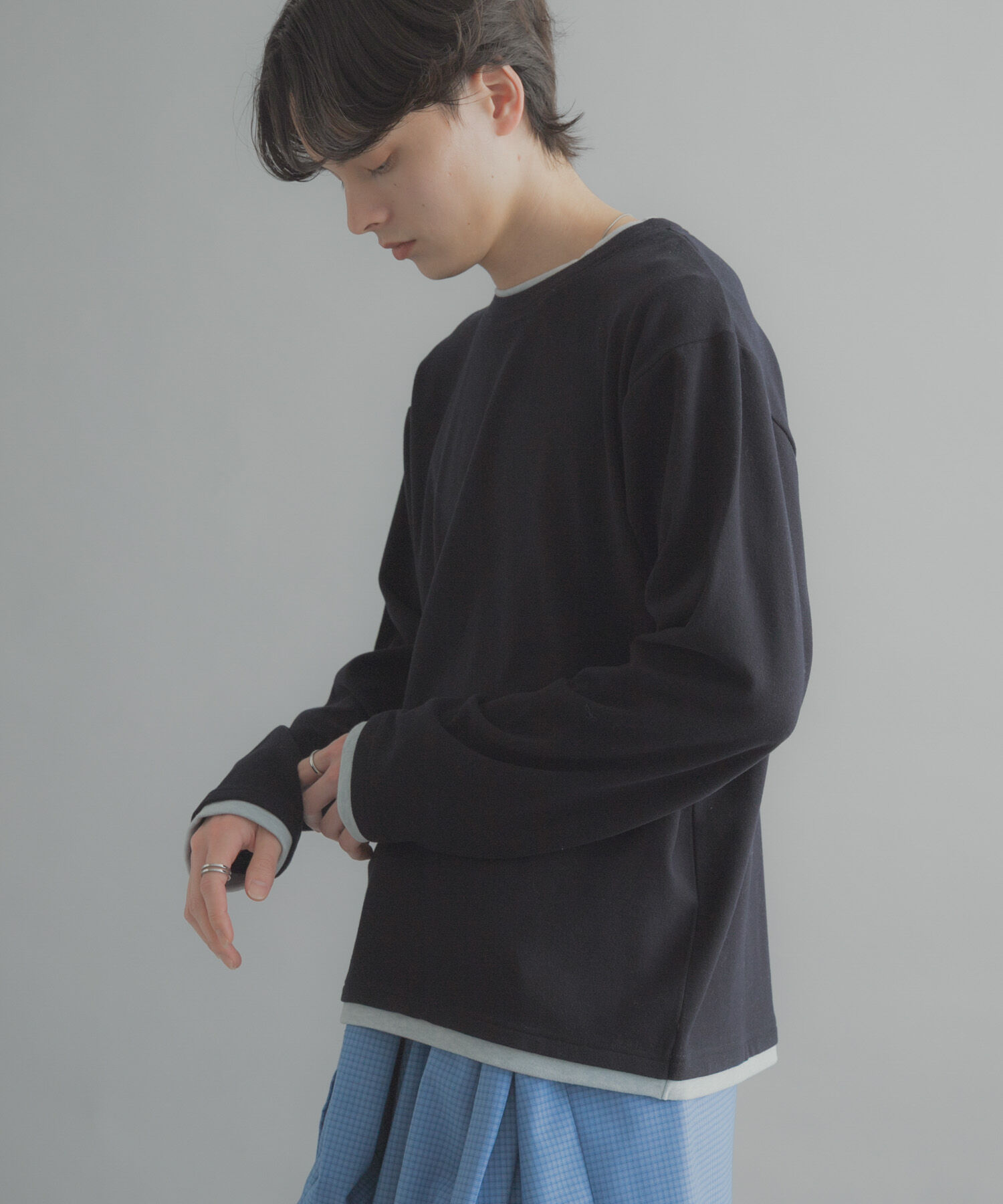 SENSE OF PLACE by URBAN RESEARCH「フェイクレイヤードロングTシャツ」|Tシャツ・カットソー|