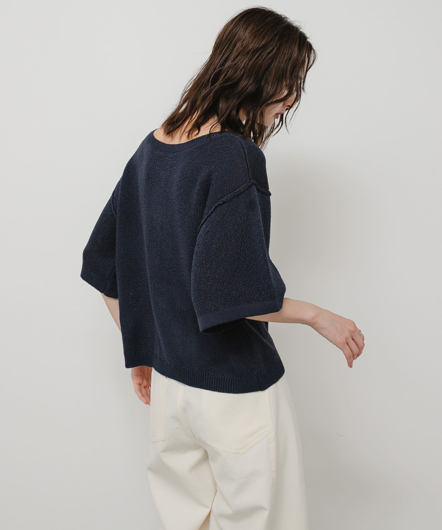 SENSE OF PLACE by URBAN RESEARCH「『WEB/一部店舗限定』『洗濯可』ヘンリーネックルーズセーター」|ニット・セーター|