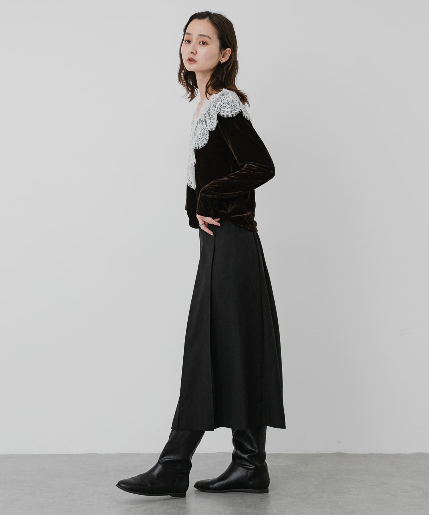 SENSE OF PLACE by URBAN RESEARCH「ヒラヒラレースベロアトップ」|その他|