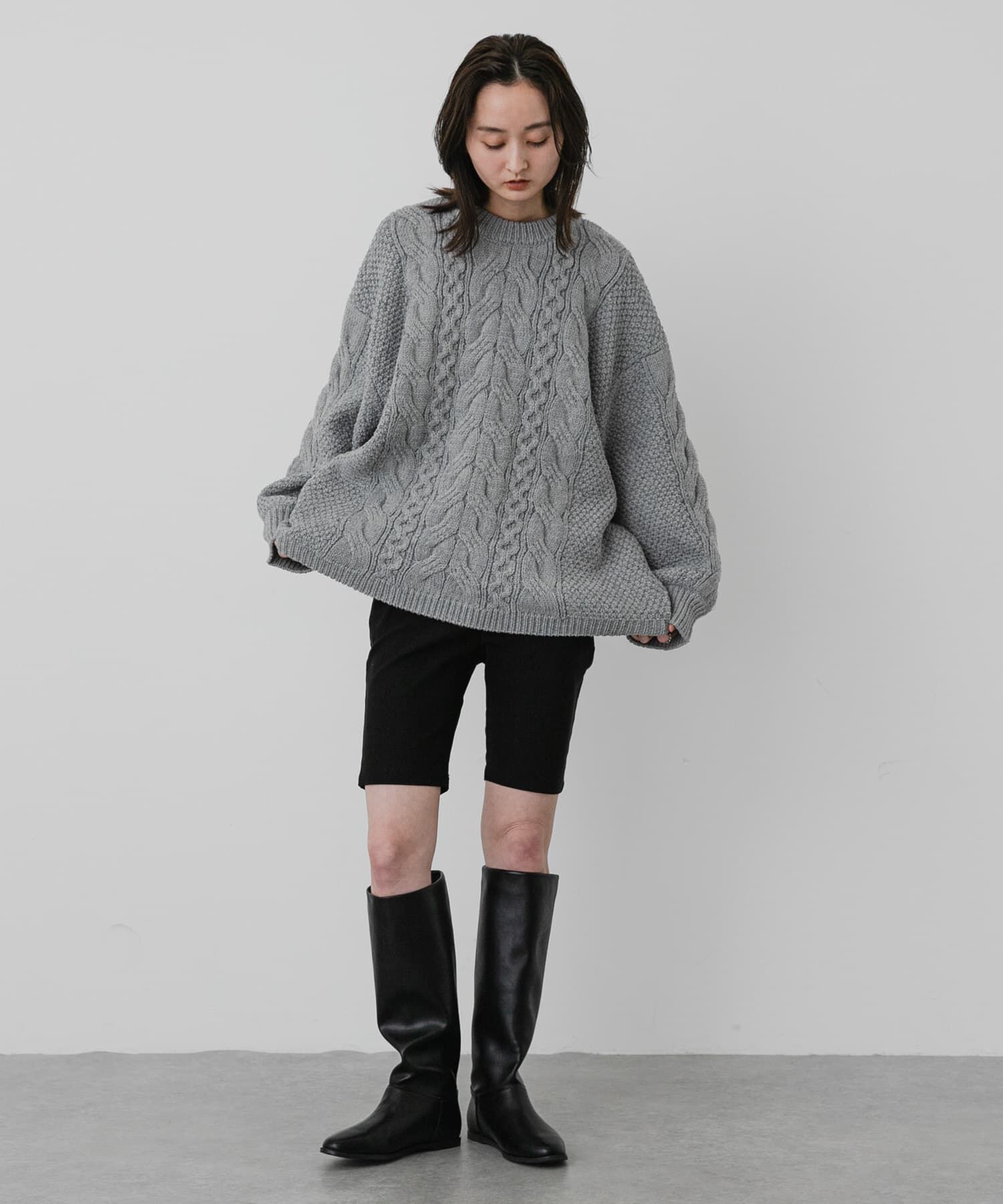 SENSE OF PLACE by URBAN RESEARCH「メタルアクセントフラットロングブーツ」|ショートブーツ|