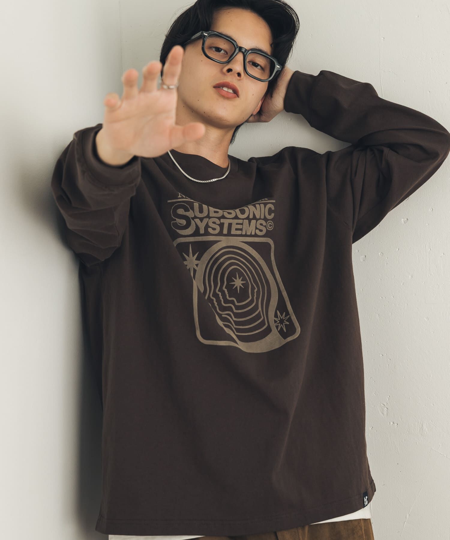 SENSE OF PLACE by URBAN RESEARCH「『別注』LOVEPOPSTUDIO&times;SENSE OF PLACE ロングTシャツ」|Tシャツ・カットソー|
