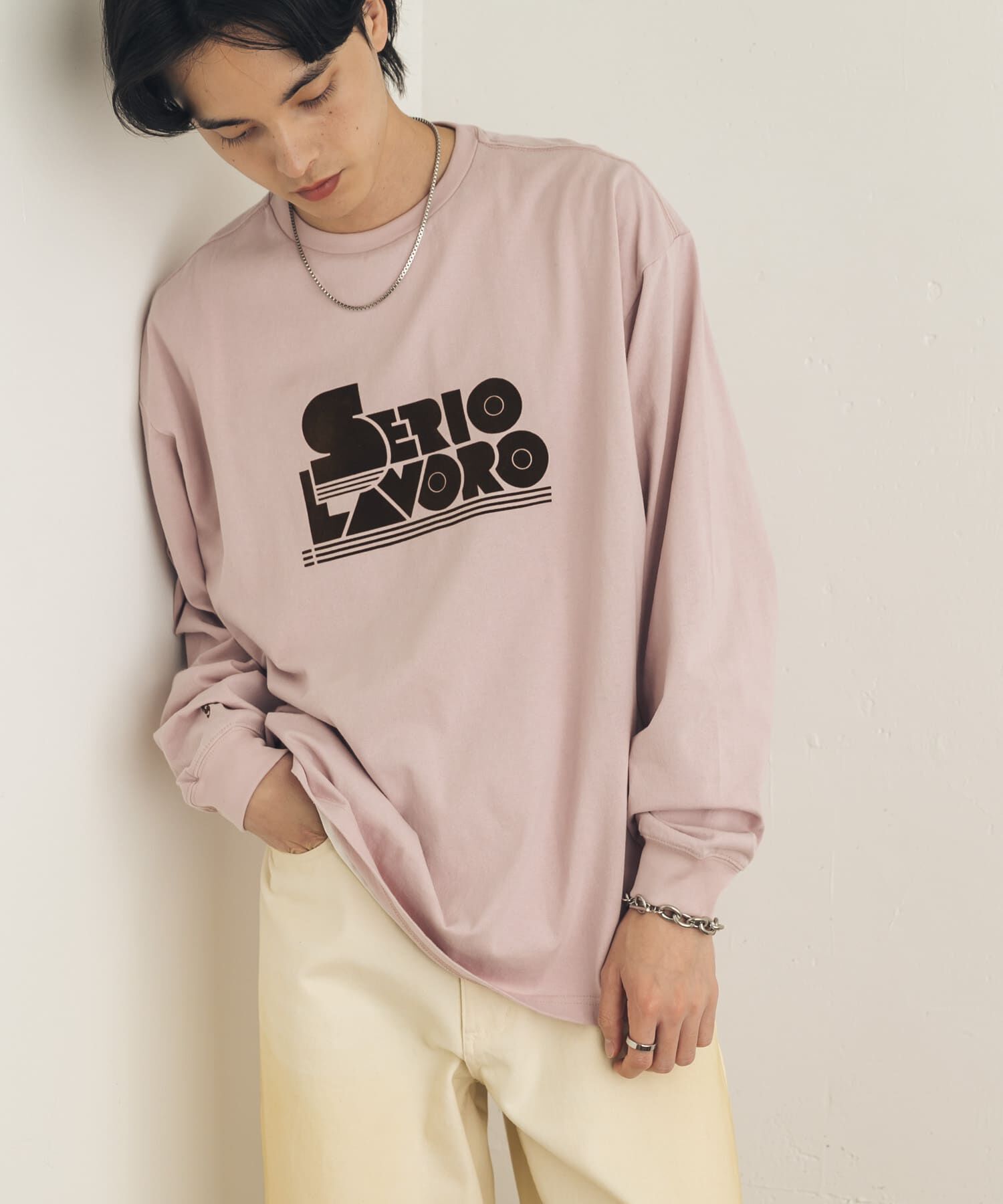 SENSE OF PLACE by URBAN RESEARCH「『別注』LOVEPOPSTUDIO&times;SENSE OF PLACE ロングTシャツ」|Tシャツ・カットソー|
