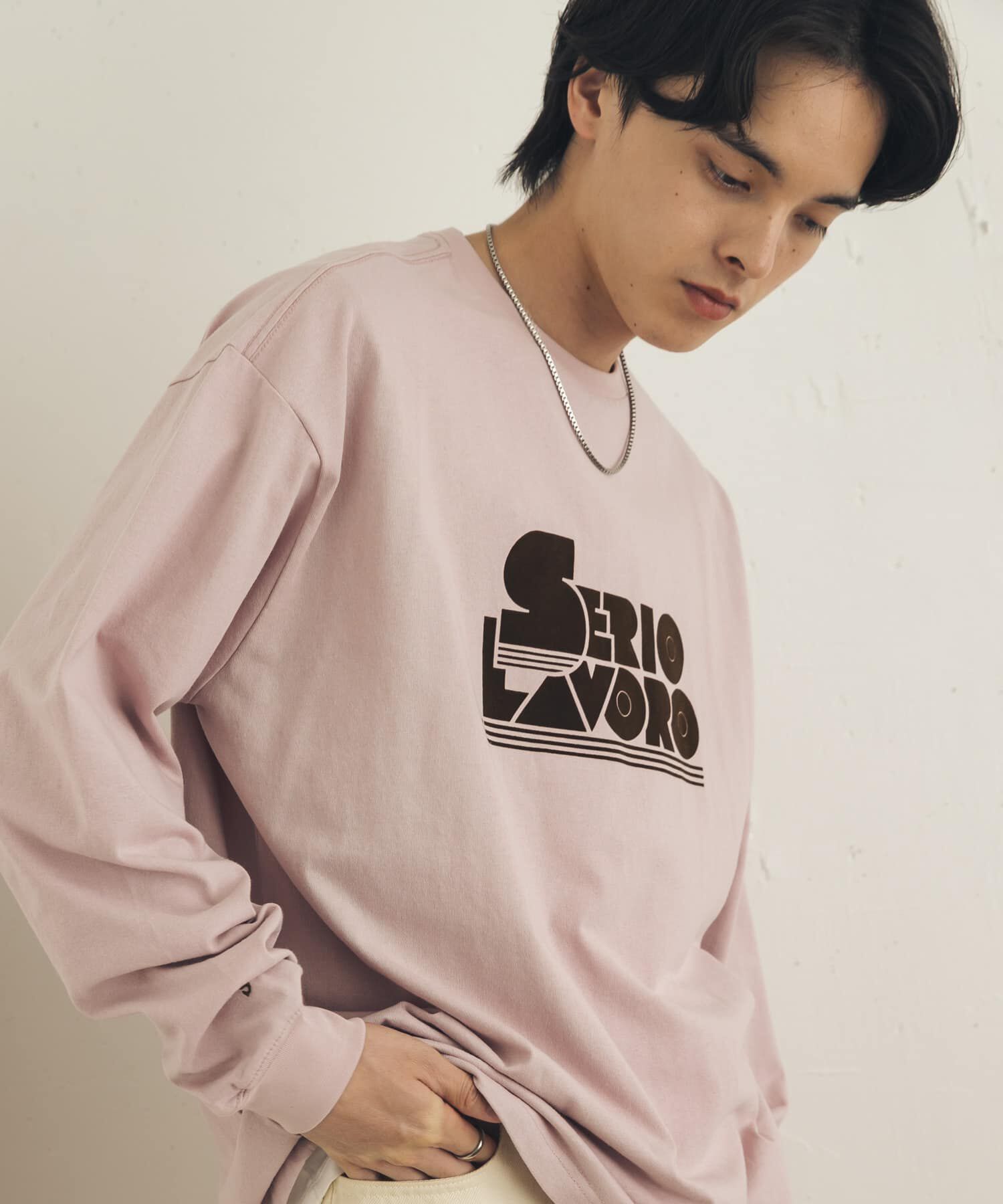SENSE OF PLACE by URBAN RESEARCH「『別注』LOVEPOPSTUDIO&times;SENSE OF PLACE ロングTシャツ」|Tシャツ・カットソー|