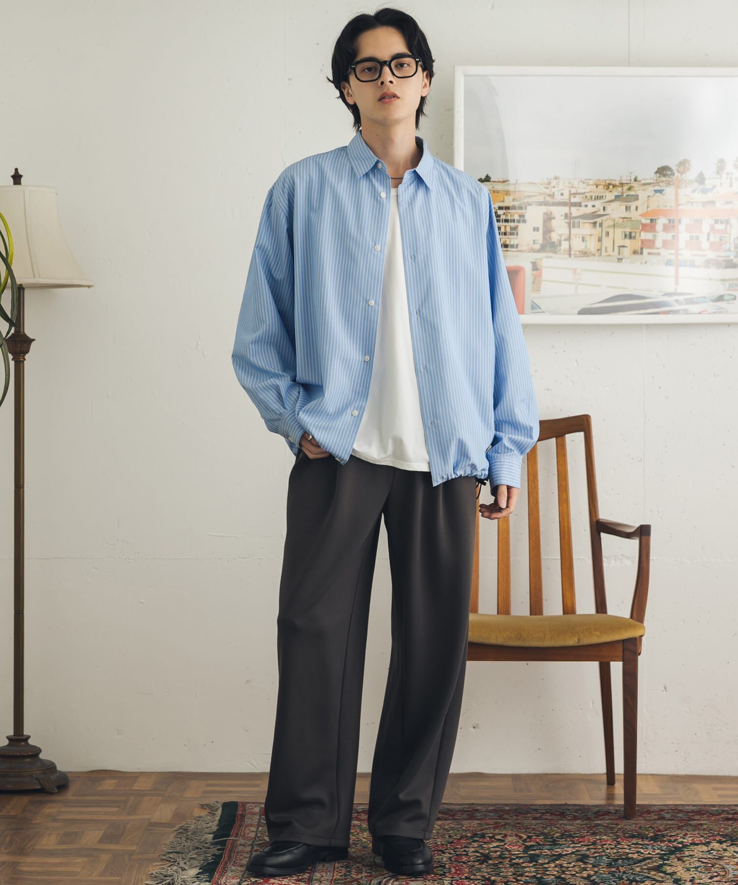 SENSE OF PLACE by URBAN RESEARCH「『イージーケア/速乾』アソートドローコードレギュラーカラーシャツ」|シャツ・ブラウス|