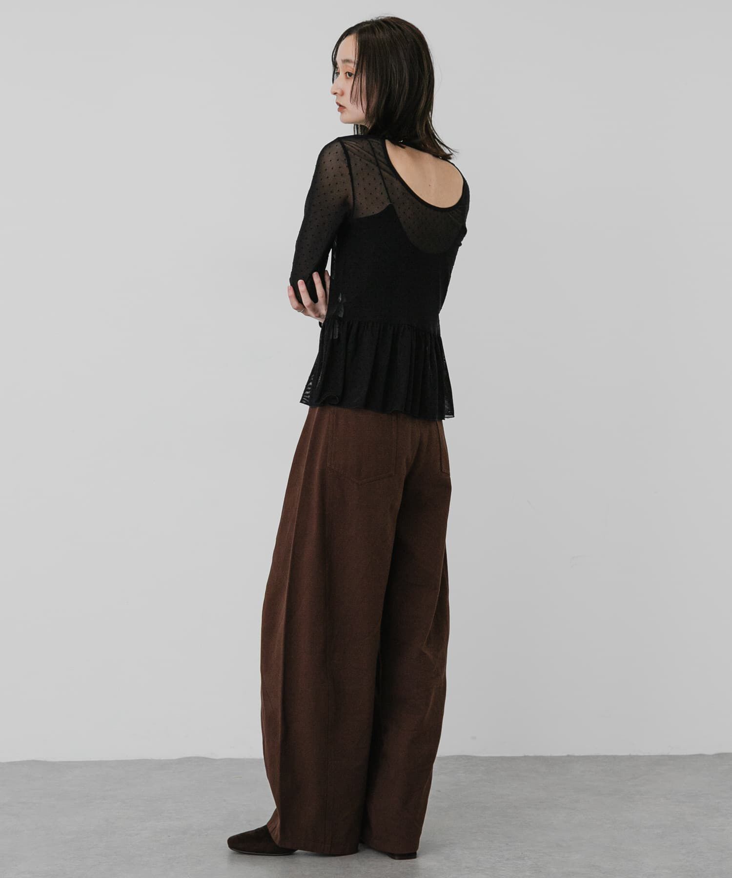 SENSE OF PLACE by URBAN RESEARCH「フロッキードットシアーフリルトップ」|その他|