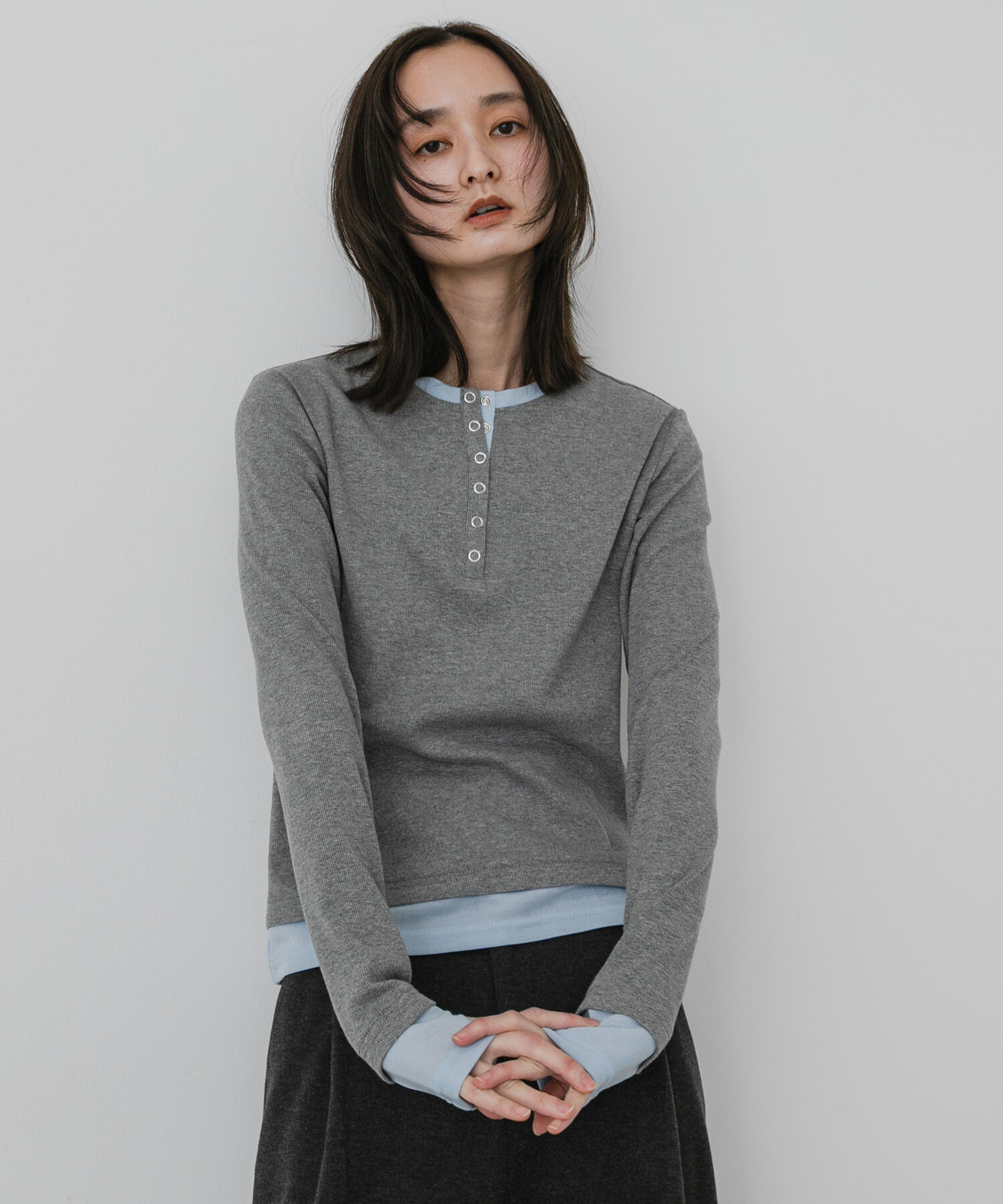 SENSE OF PLACE by URBAN RESEARCH「ヘンリーネックレイヤードトップ」|Tシャツ・カットソー|