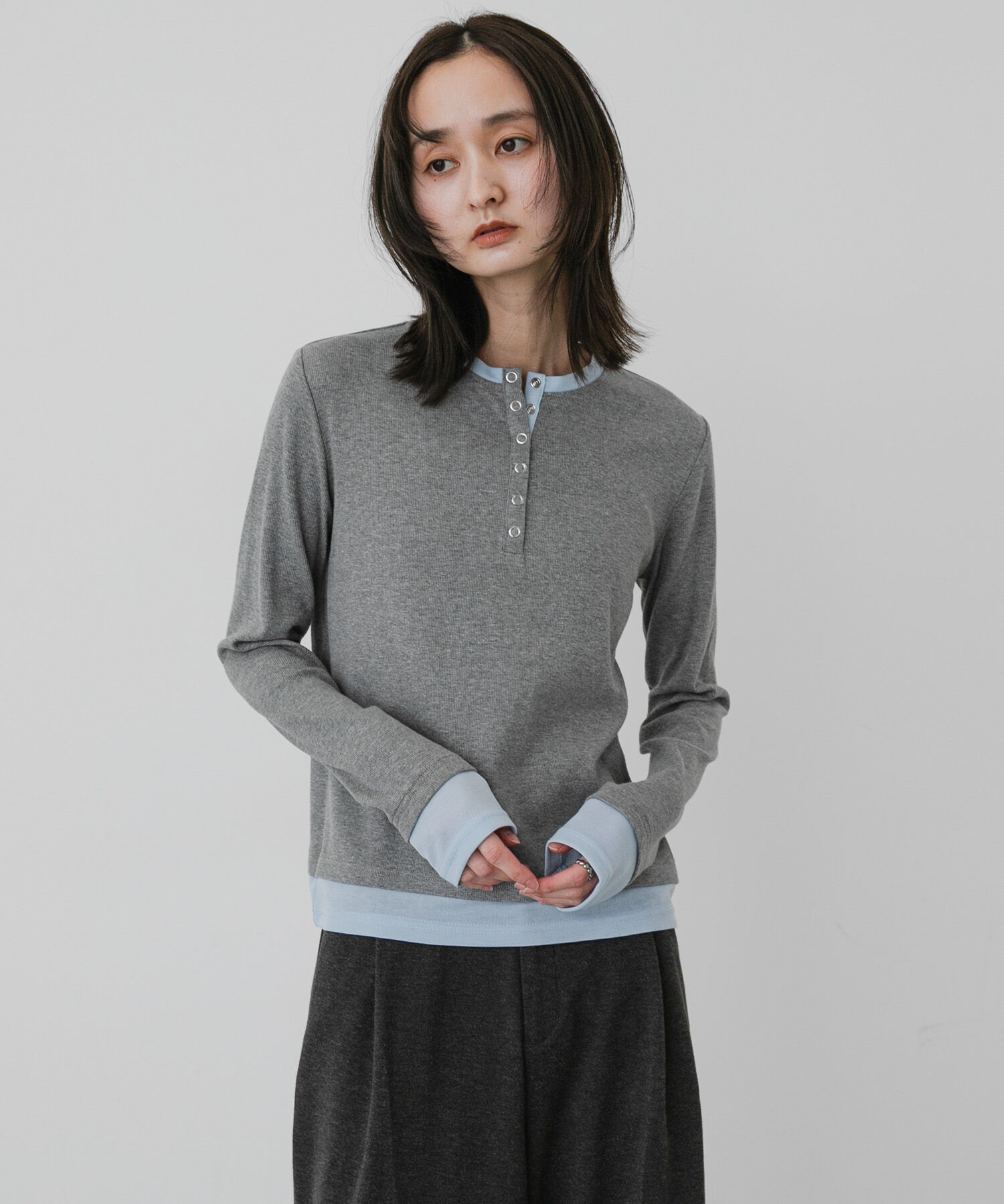 SENSE OF PLACE by URBAN RESEARCH「ヘンリーネックレイヤードトップ」|Tシャツ・カットソー|