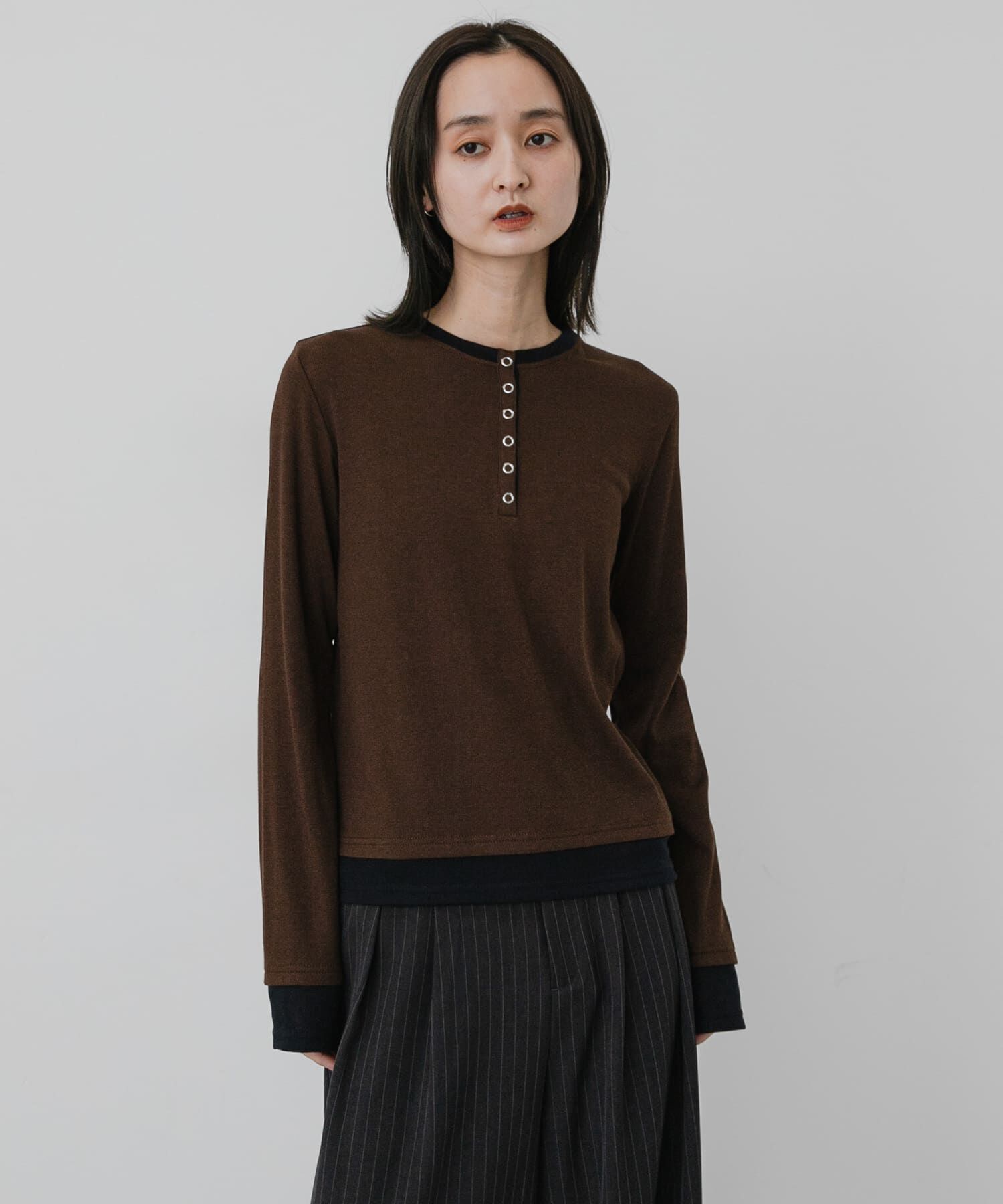 SENSE OF PLACE by URBAN RESEARCH「ヘンリーネックレイヤードトップ」|Tシャツ・カットソー|