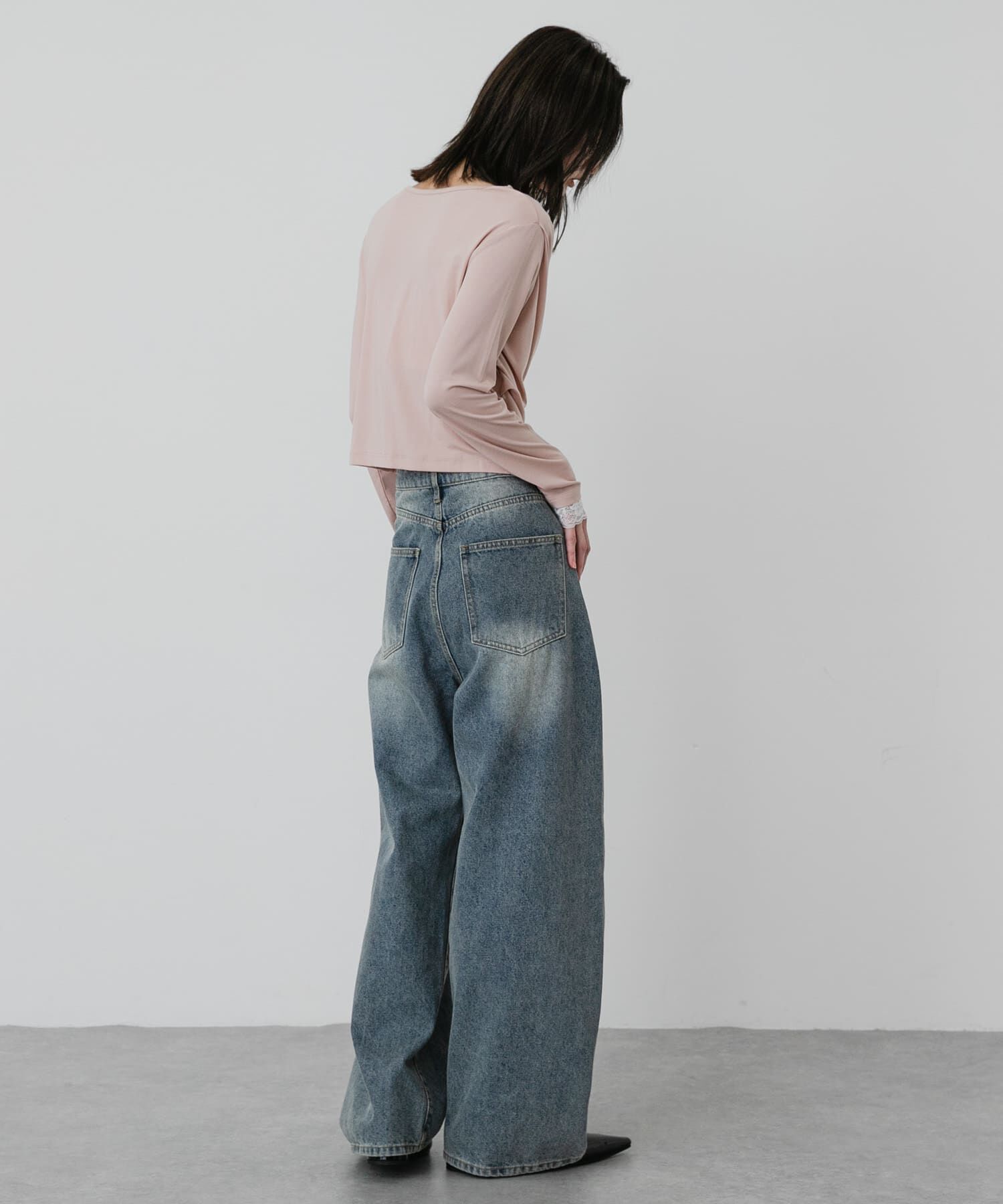 SENSE OF PLACE by URBAN RESEARCH「レースレイヤードドレープトップ」|Tシャツ・カットソー|