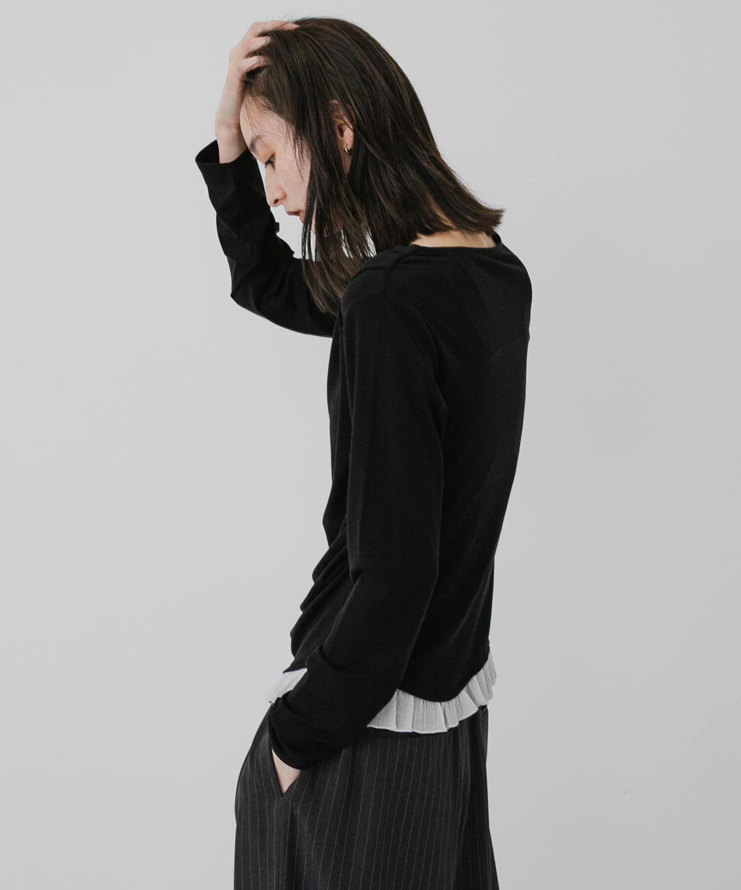 SENSE OF PLACE by URBAN RESEARCH「フリルドレープトップ」|Tシャツ・カットソー|