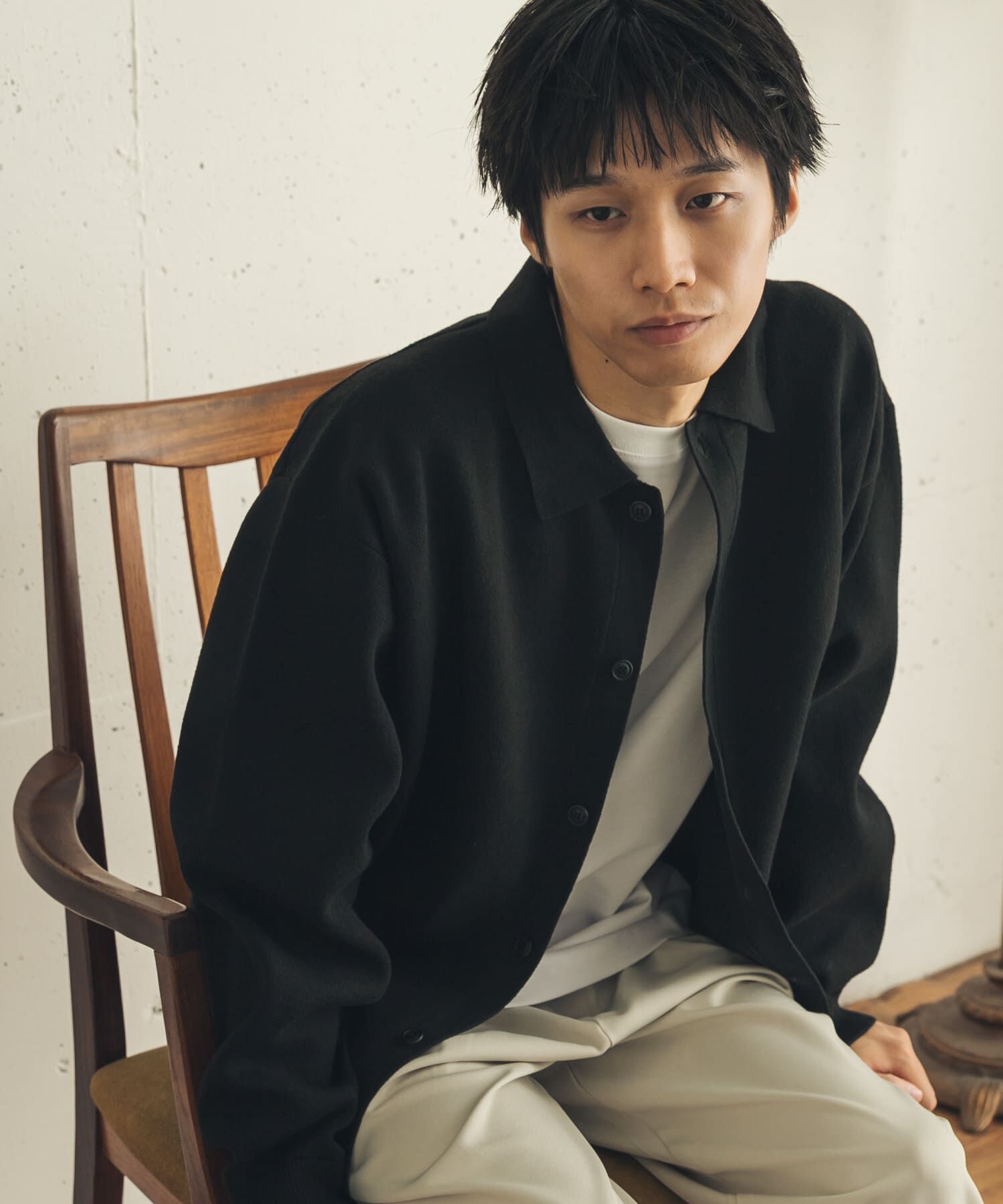 SENSE OF PLACE by URBAN RESEARCH「『一部WEB限定カラー』『洗濯可』スウェットライクニットカーディガン」|カーディガン|