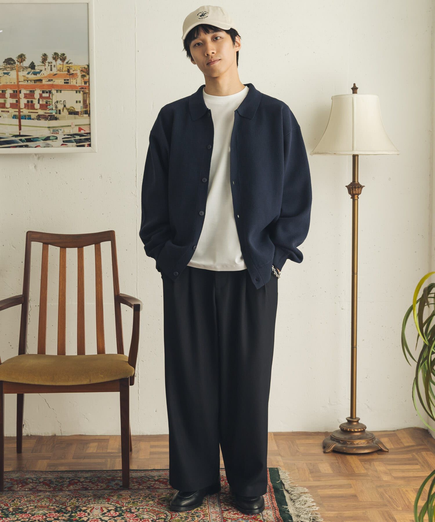 SENSE OF PLACE by URBAN RESEARCH「『一部WEB限定カラー』『洗濯可』スウェットライクニットカーディガン」|カーディガン|