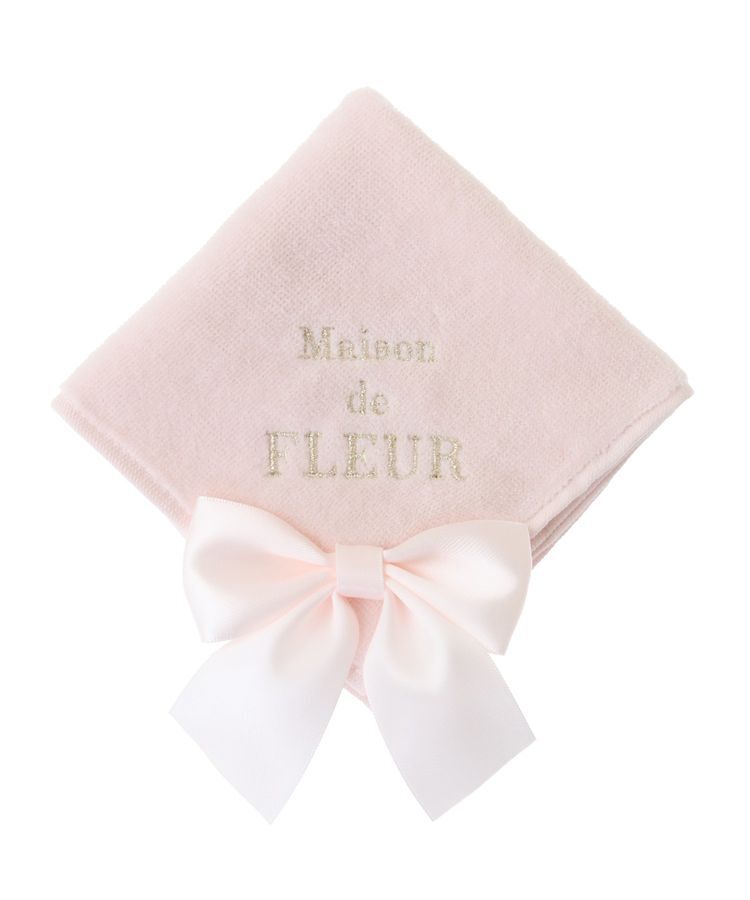 Maison de FLEUR「ビッグリボンタオルハンカチ」|ハンカチ|