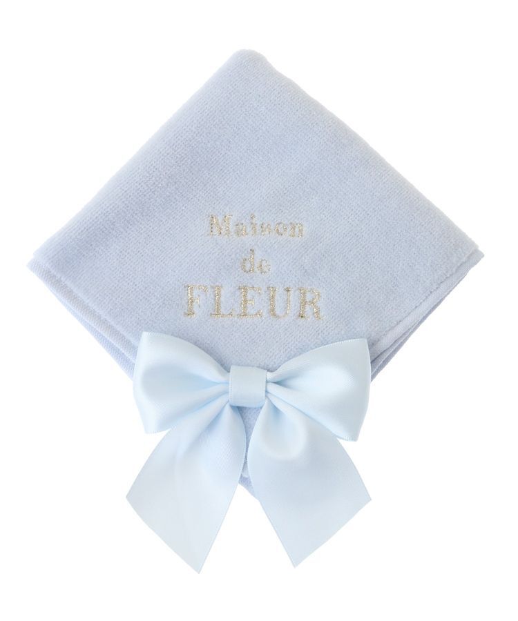 Maison de FLEUR「ビッグリボンタオルハンカチ」|ハンカチ|