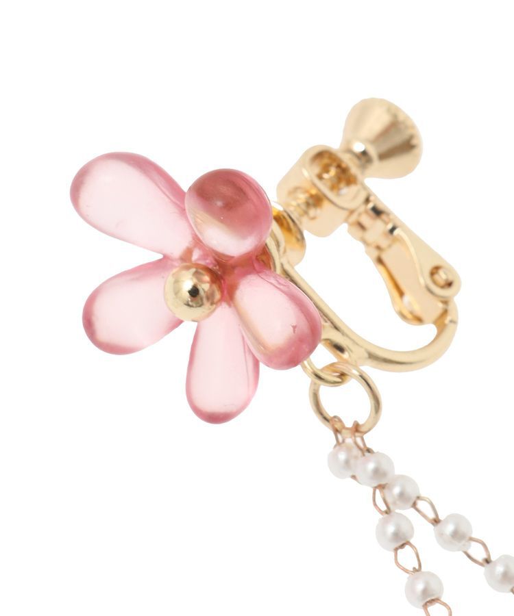 Maison de FLEUR「クリアフラワーイヤリング」|イヤリング|