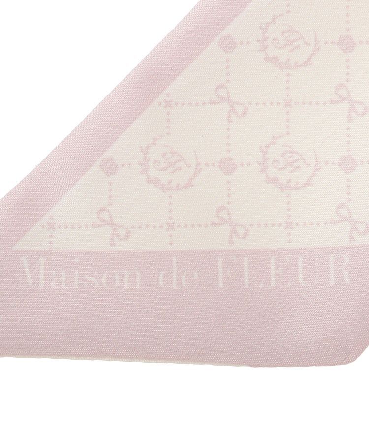 Maison de FLEUR「【リバーシブル】モノグラム柄スカーフ」|バンダナ・スカーフ|