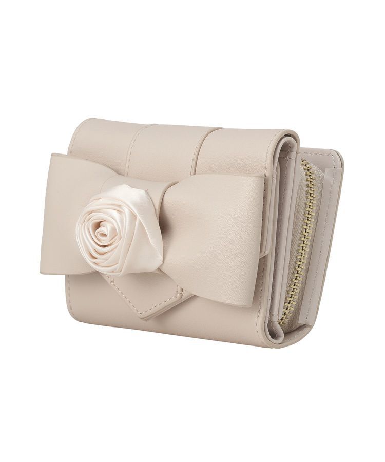 Maison de FLEUR「【WEB限定カラーあり】ローズリボンミニウォレット」|財布|