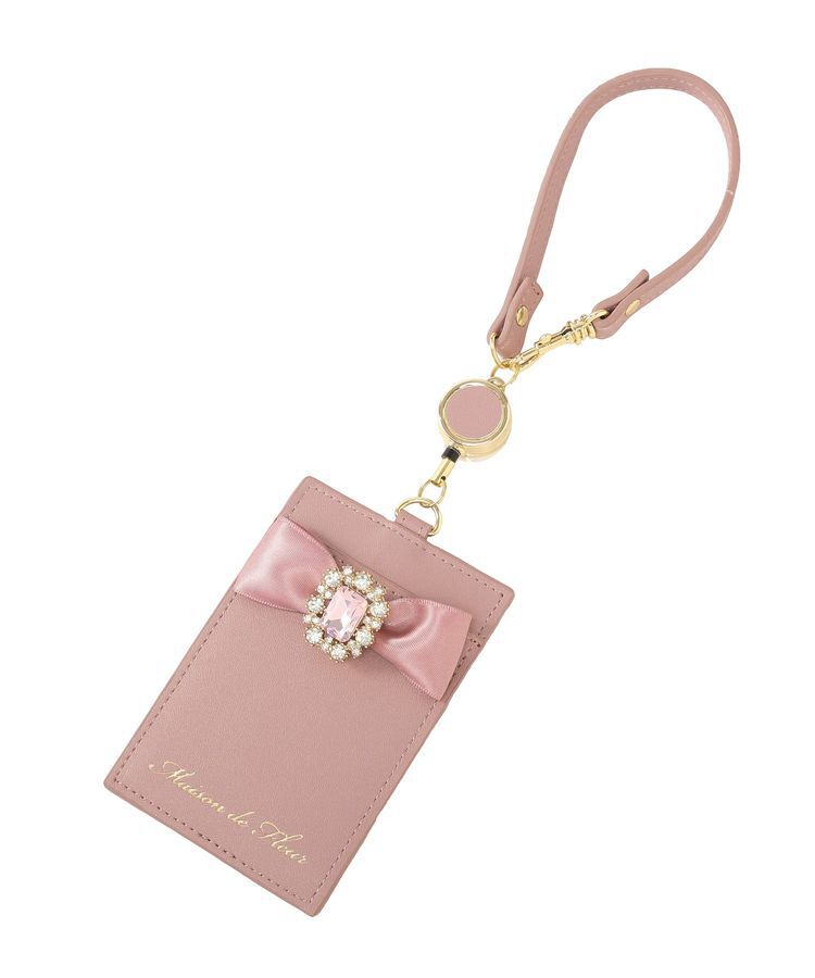 Maison de FLEUR「リール付きビジューリボンパスケース」|その他|