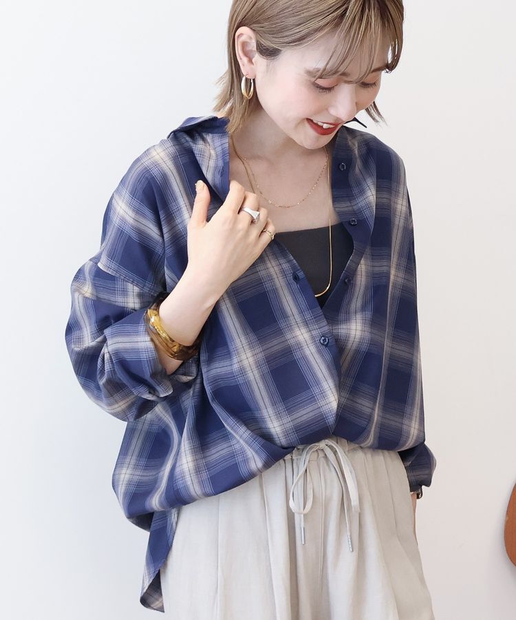 AMERICAN HOLIC「【WEB限定】イージーケアチェックシャツ」|シャツ・ブラウス|