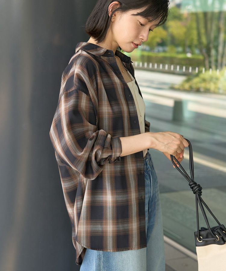 AMERICAN HOLIC「【WEB限定】イージーケアチェックシャツ」|シャツ・ブラウス|