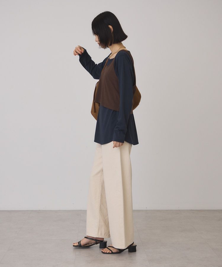 AMERICAN HOLIC「シンチバックカーブデニムパンツ」|デニム|