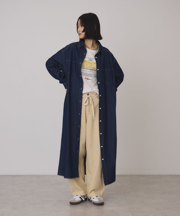 AMERICAN HOLIC「デニムシャツワンピース」|ワンピース|One Wash