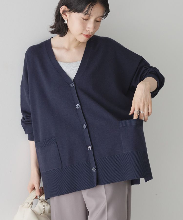 AMERICAN HOLIC「【WEB限定】バイパチVネックルーズカーディガン」|カーディガン|