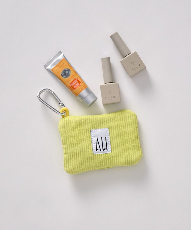 AMERICAN HOLIC「【ホリホリ】カラビナコーデュロイミニポーチチャーム」|その他|Lemon Yellow