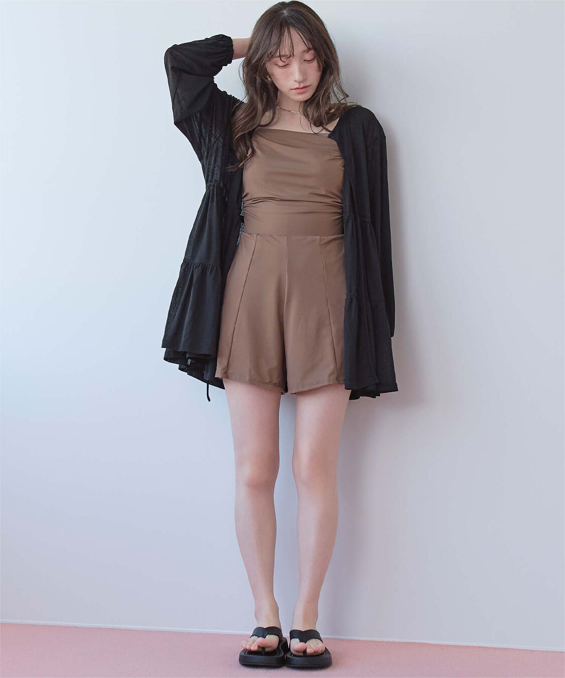 SEA DRESS「ｻｲﾄﾞｷﾞｬｻﾞｰｵｰﾙｲﾝﾜﾝ/ﾜﾝﾋﾟｰｽ水着」|コンビネゾン|