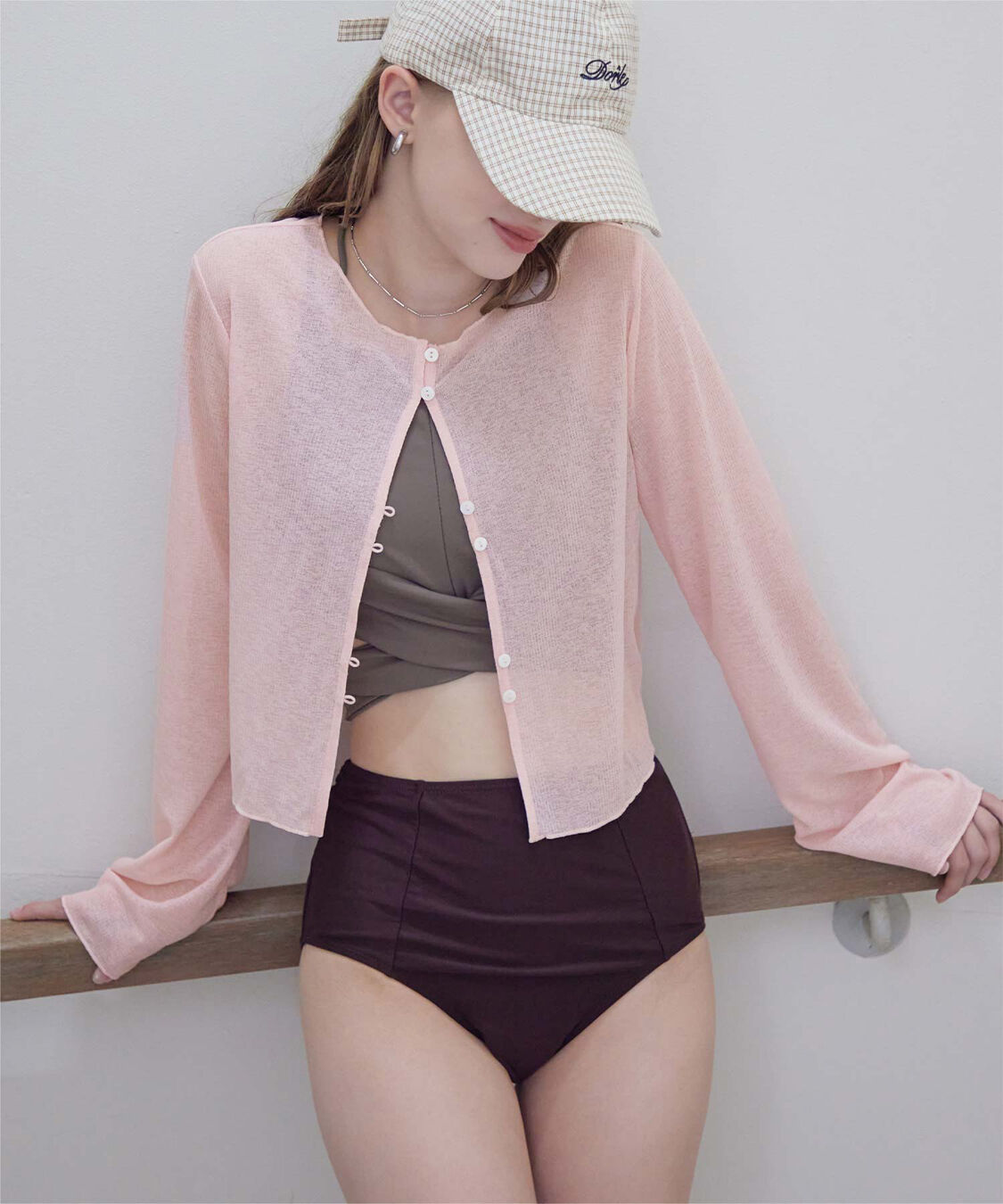 SEA DRESS「シアーショート丈トップス/ラッシュガード」|ビキニトップス|