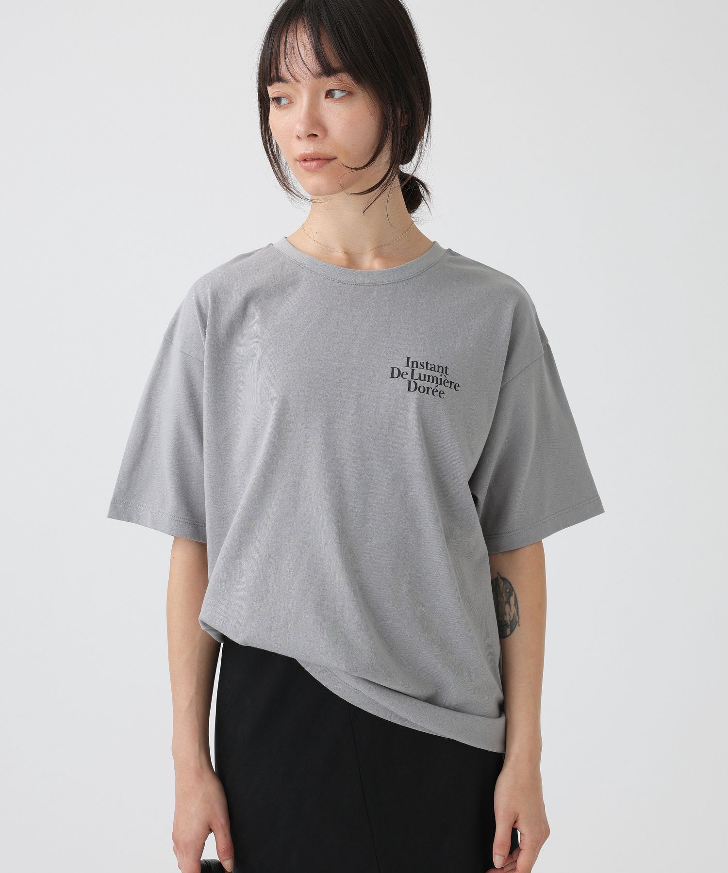  「【81BRANCA】＜別注＞Petillant TEE						」|Tシャツ・カットソー|グレー