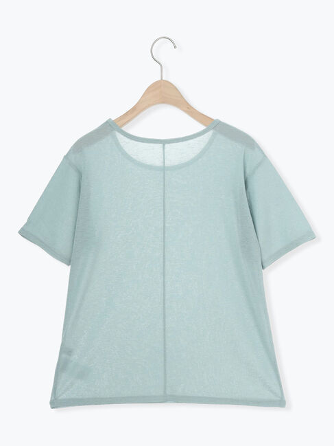 Samansa Mos2「シアー半袖カットソー」|Tシャツ・カットソー|