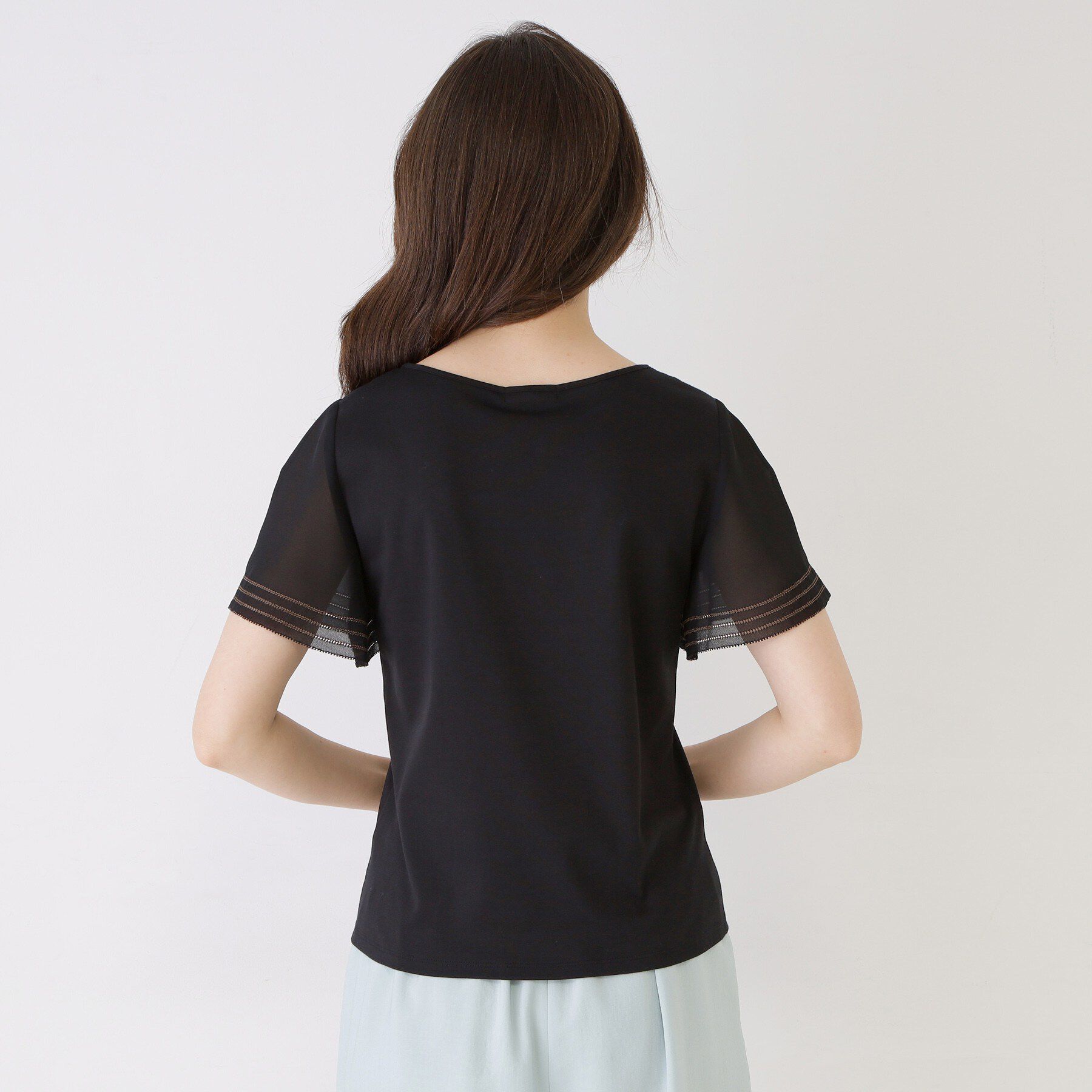 COUP DE CHANCE「【手洗い可】フレアスリーブカットソー」|Tシャツ・カットソー|