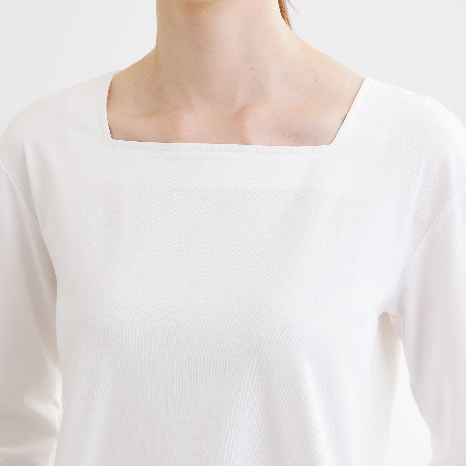 Reflect「【UVカット／接触冷感／レイヤード◎】レース切り替えプルオーバージャージ」|Tシャツ・カットソー|