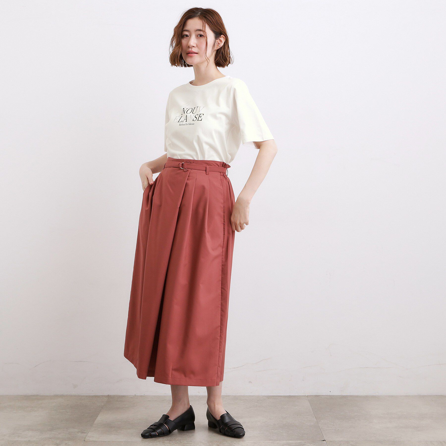 grove「【吸水速乾・UVカット・マシンウォッシャブル】ベーシックMIXロゴプリントT」|Tシャツ・カットソー|