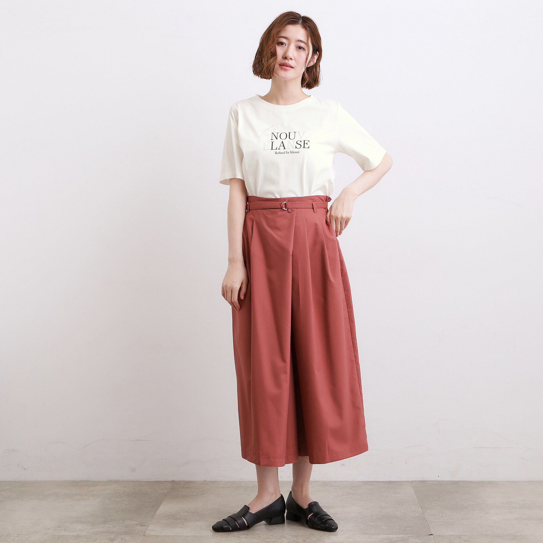 grove「【吸水速乾・UVカット・マシンウォッシャブル】ベーシックMIXロゴプリントT」|Tシャツ・カットソー|