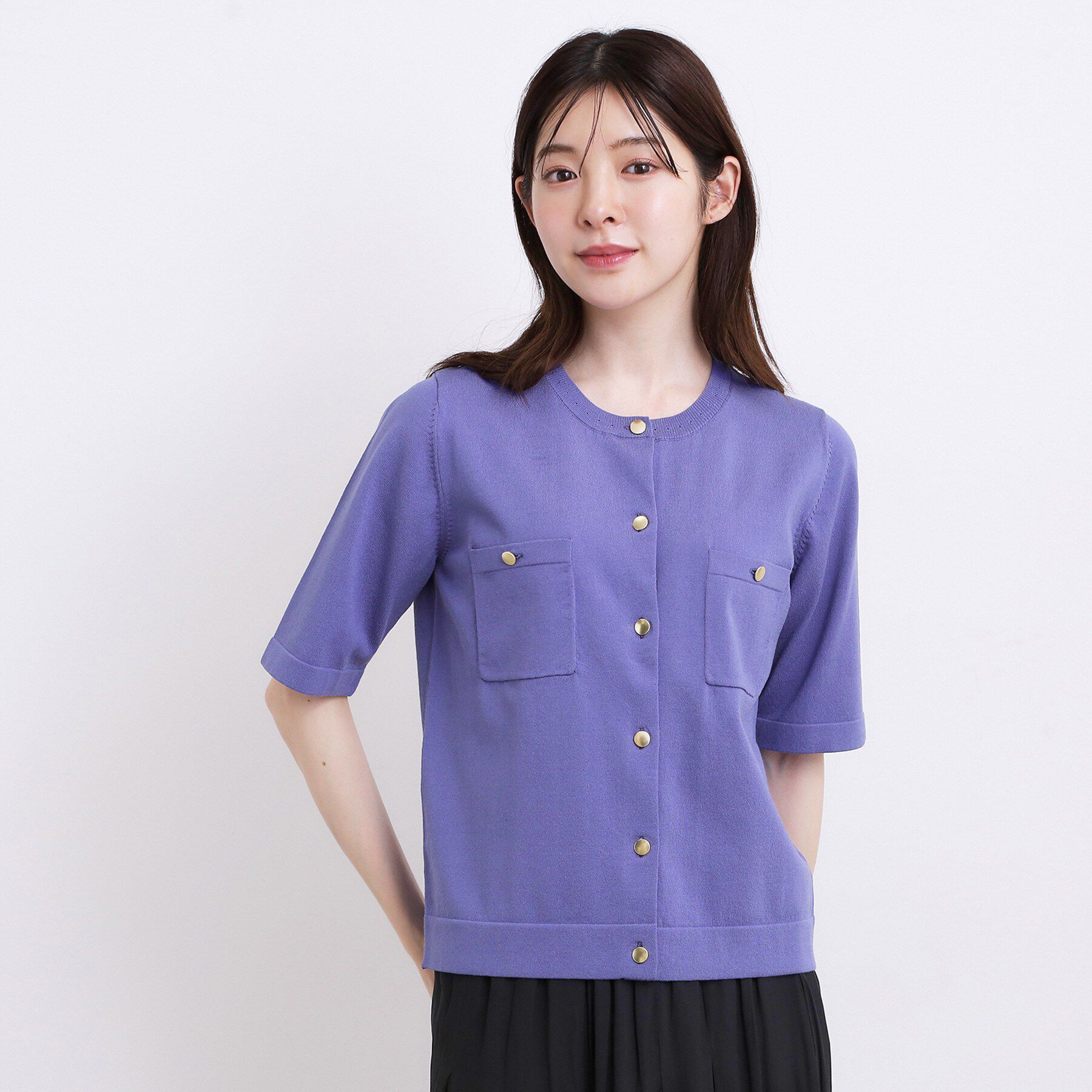 grove「【UV・洗濯機◎】上品コットン混カーディガン」|カーディガン|