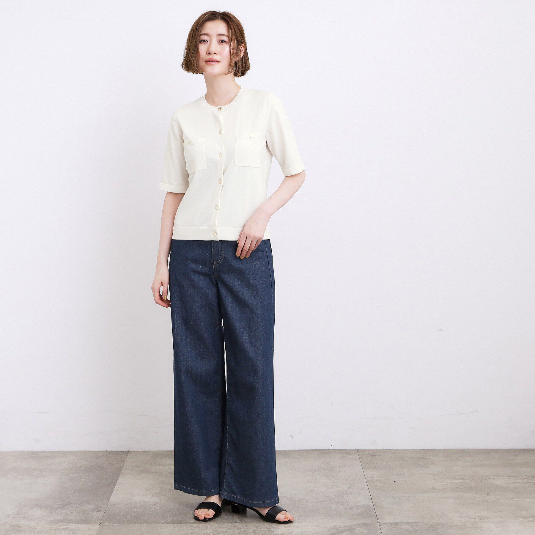 grove「【UV・洗濯機◎】上品コットン混カーディガン」|カーディガン|