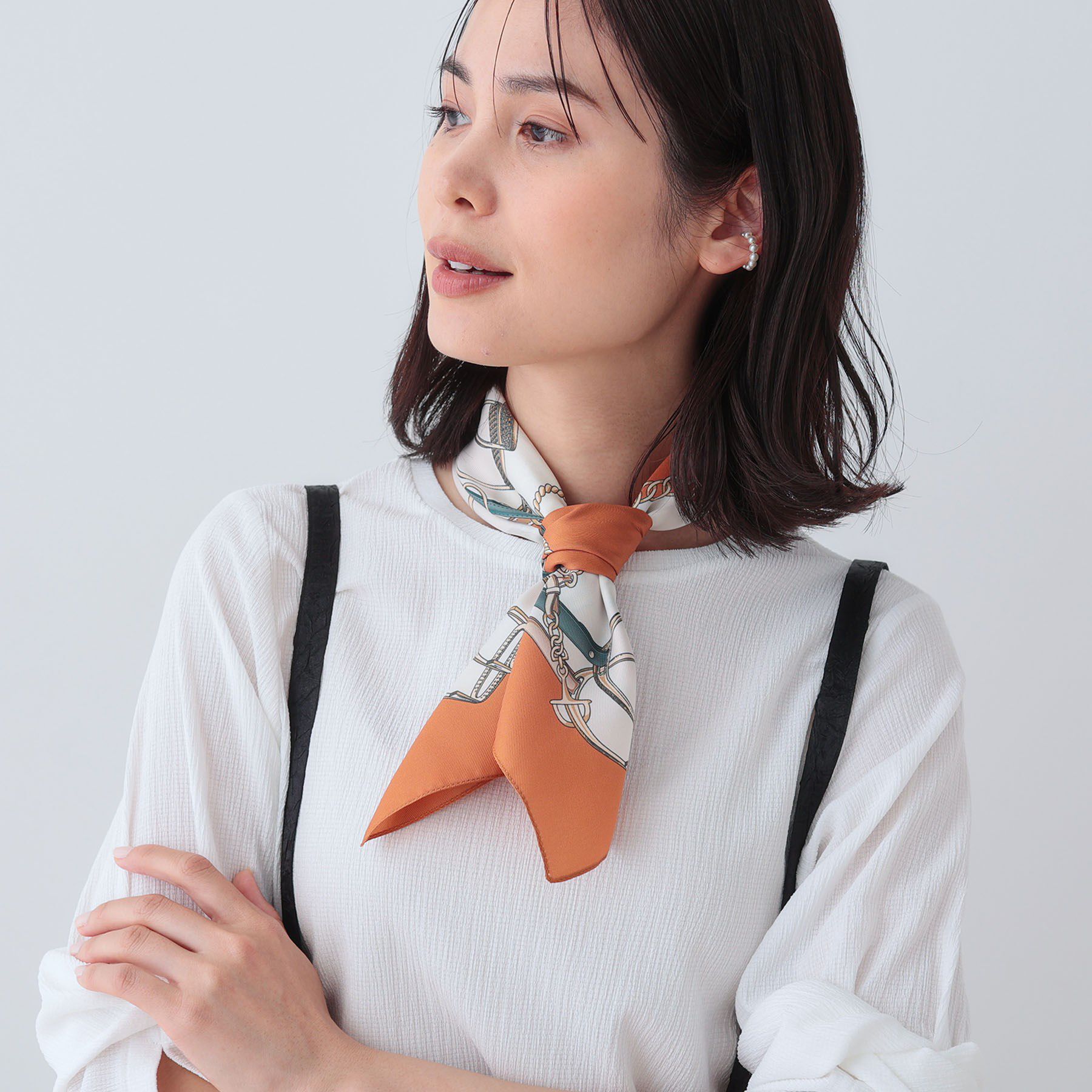 INDIVI「【60cm四方】スクエアスカーフ」|バンダナ・スカーフ|