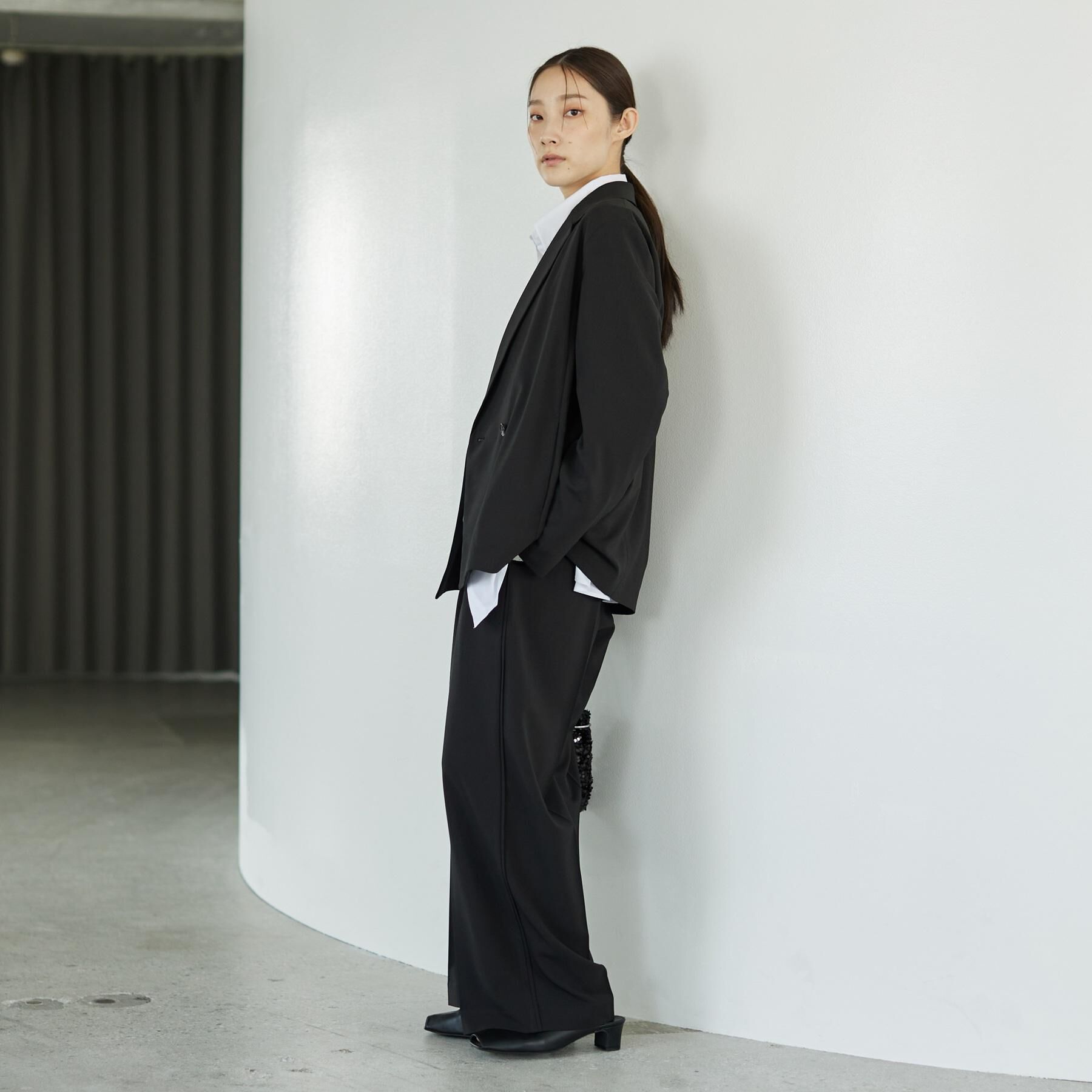 GALLEST「Comfy SET UP｜ダブルブレストイージージャケット【セットアップ対応／通勤／カセット服／接触」|テーラードジャケット|
