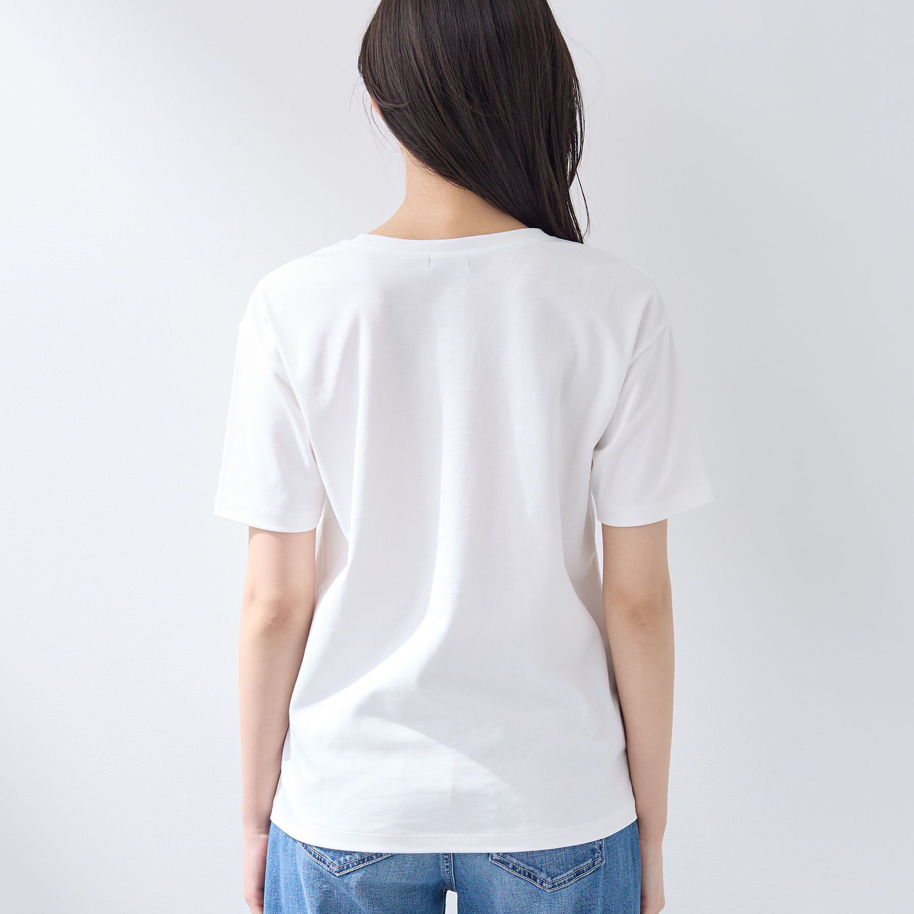 INDIVI「【UVケア／選べるグラフィック】スムースジャージTシャツ」|Tシャツ・カットソー|