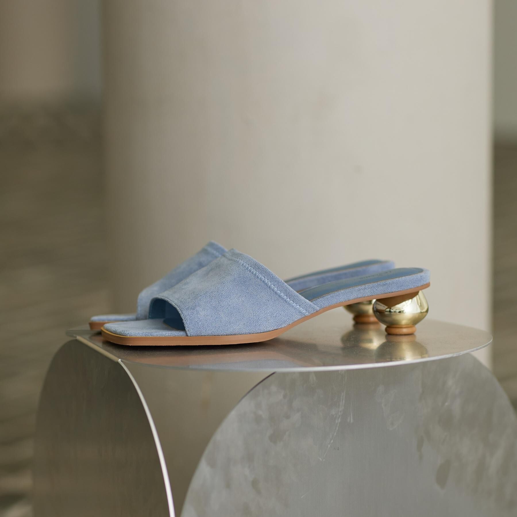 GALLEST「【LE VERNIS】Metal heel sandals」|サンダル|