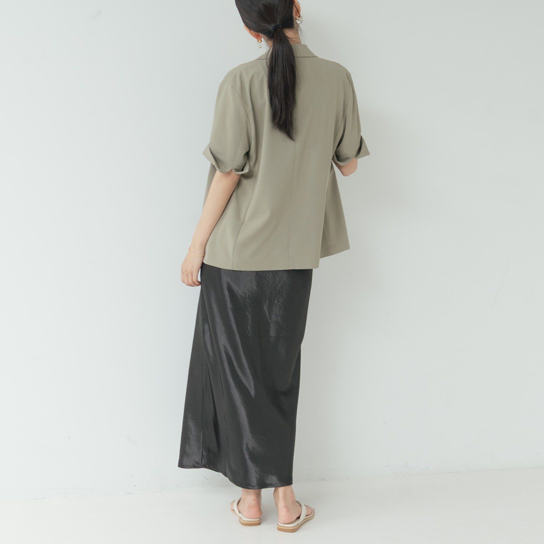 GALLEST「【一部店舗限定】サテンナロースカート」|スカート|