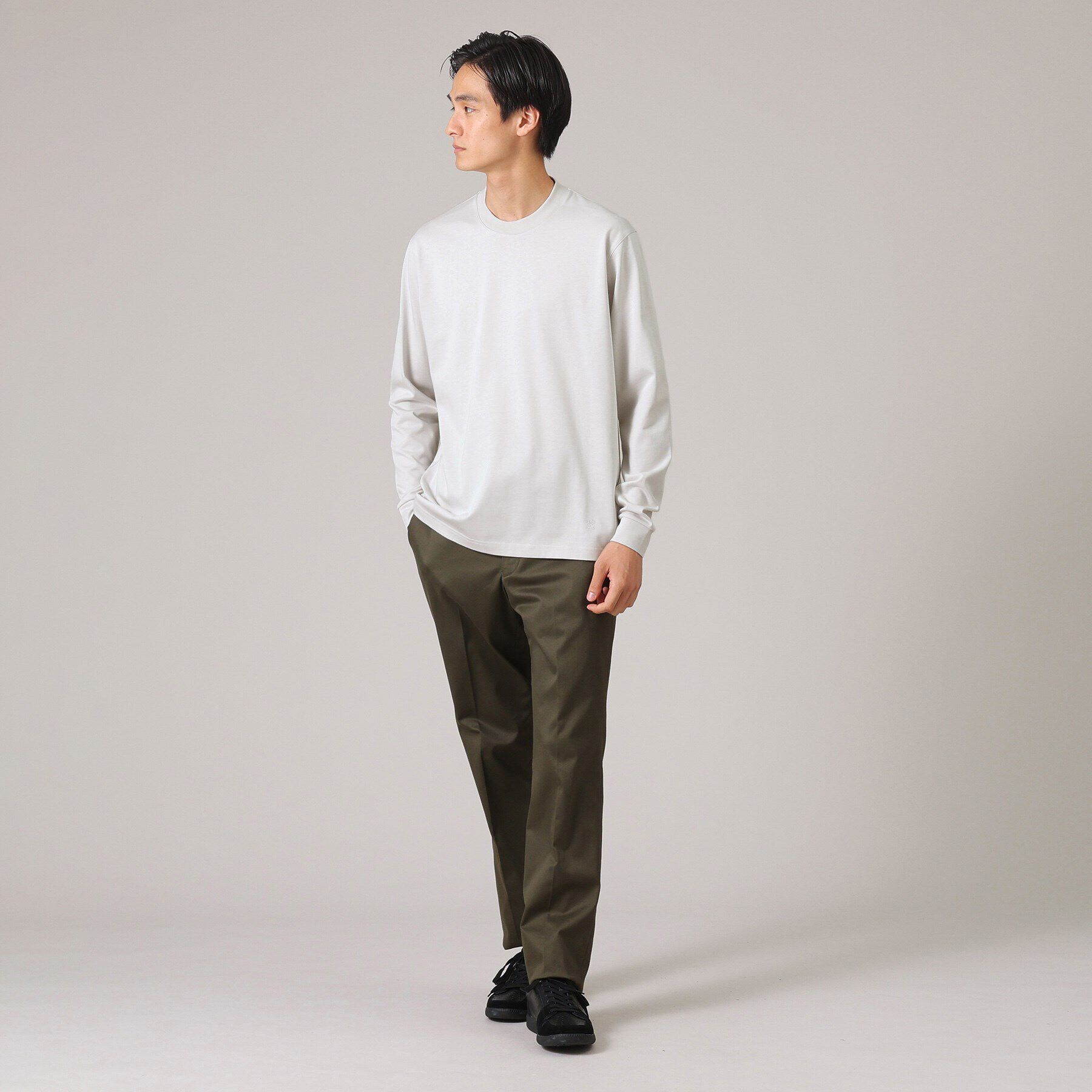 TAKEO KIKUCHI「【抗菌防臭/ジャケット対応】テーラード 長袖Tシャツ」|Tシャツ・カットソー|