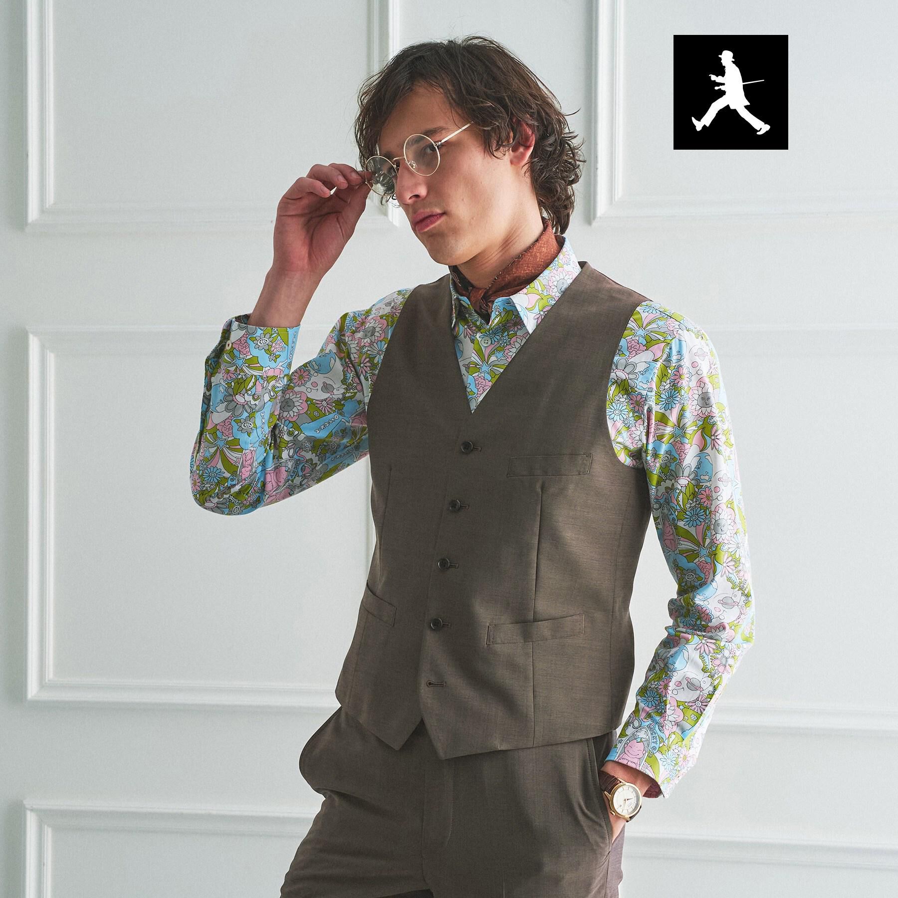 TAKEO KIKUCHI「【BOWLER HAT LABEL】トロピカルシャンブレー ベスト」|スーツ|
